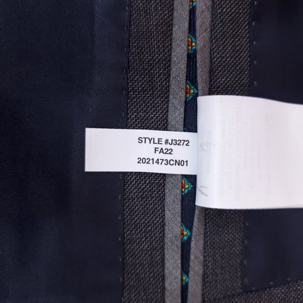 J Crew Ludlow Slim fit Suit Jacket 42L Tollegno 1900 Italian 3D Wool Charcoal - Picture 11 of 16